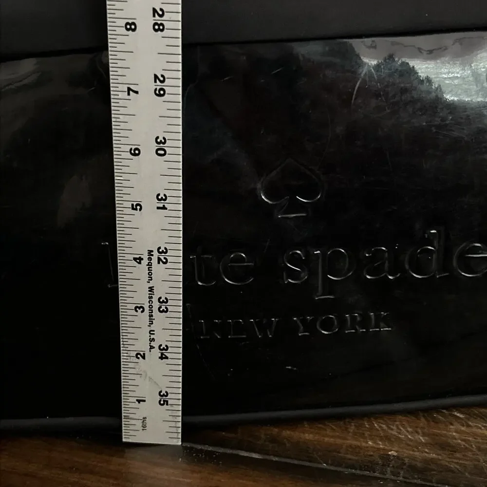 Kate Spade New York Nylon Weekender Travel Diaper Bag Tote Black